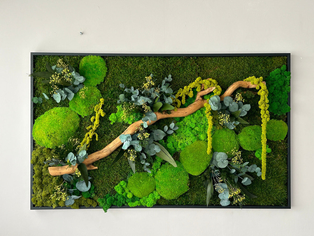 Grand tableau végétal stabilisé "Paysage"