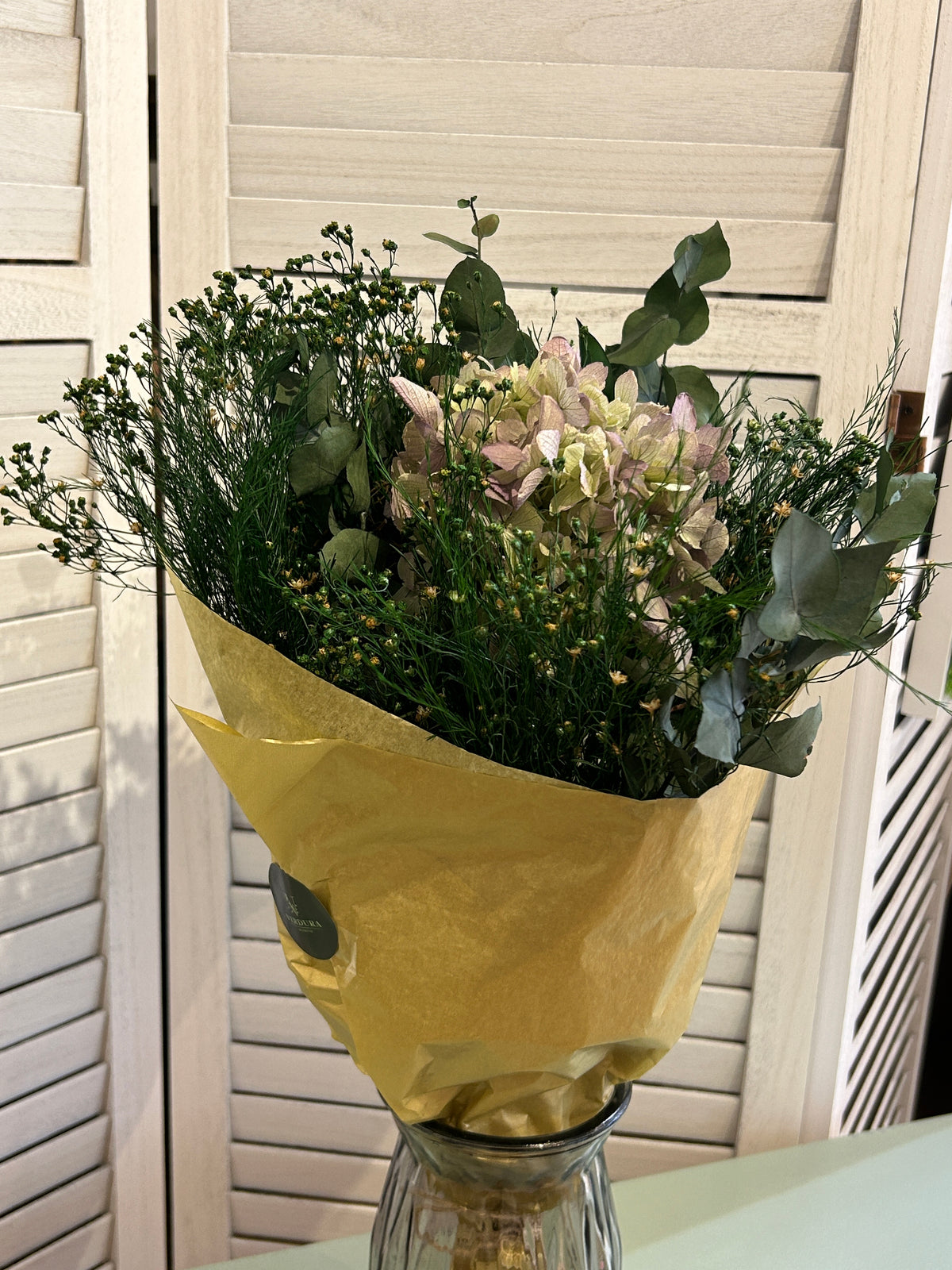 Bouquet de fleurs stabilisées Céleste