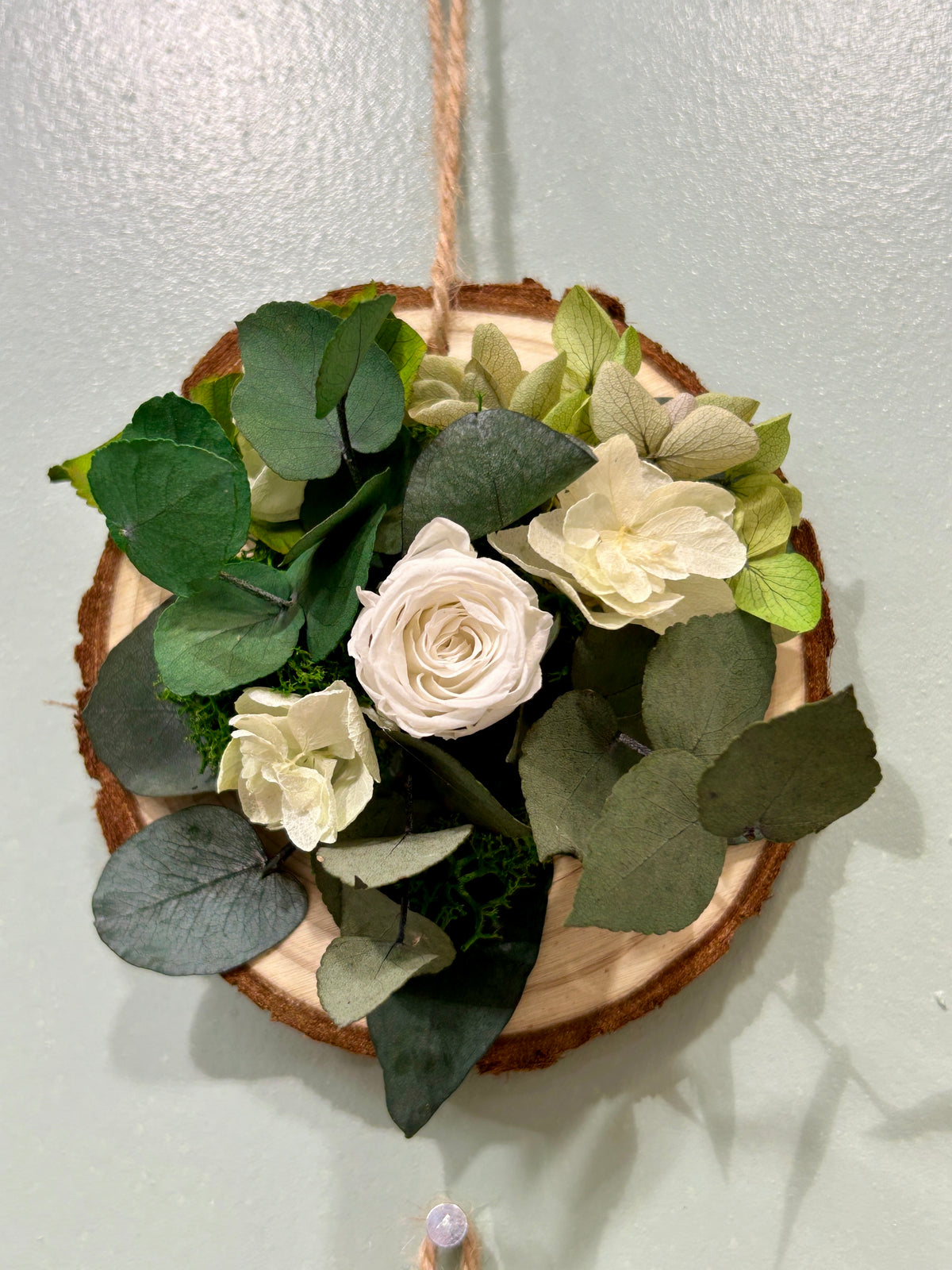 Rondin fleuri