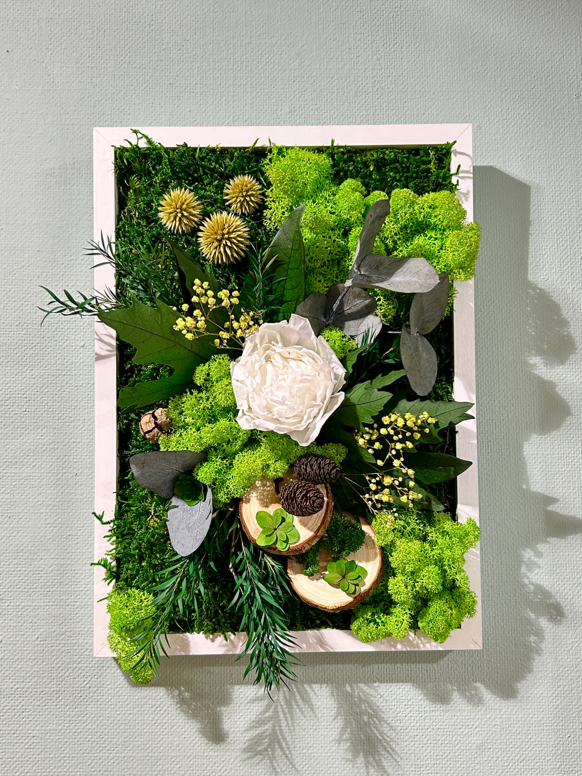 Cadre végétal stabilisé rectangulaire « Lily »