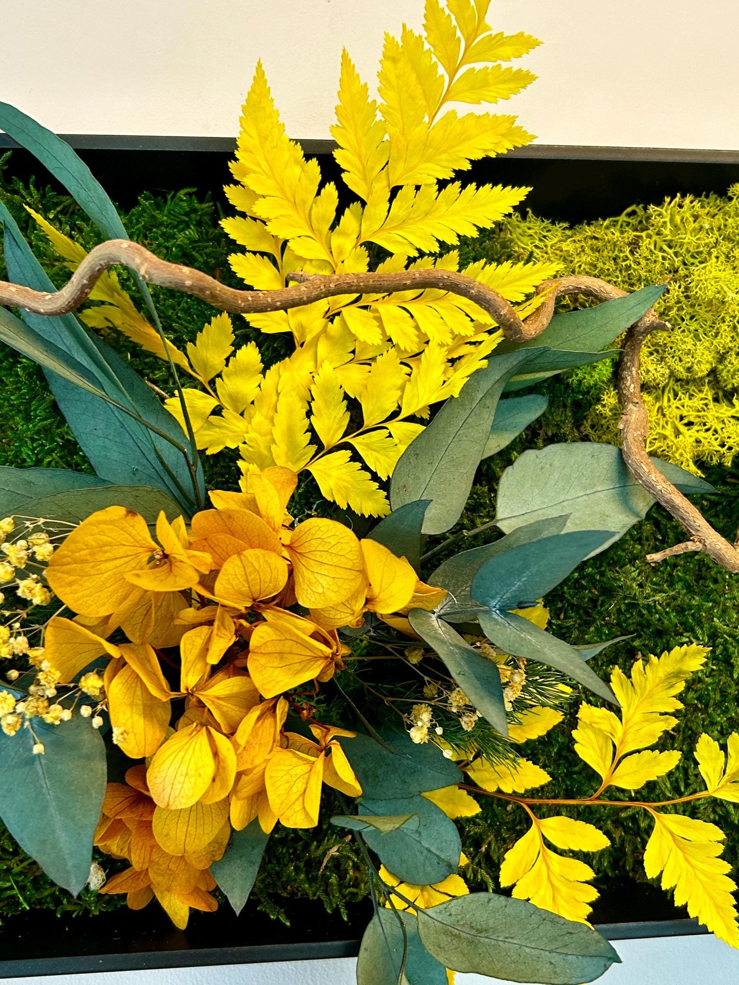 Tableau végétal stabilisé “Éclat Solaire”