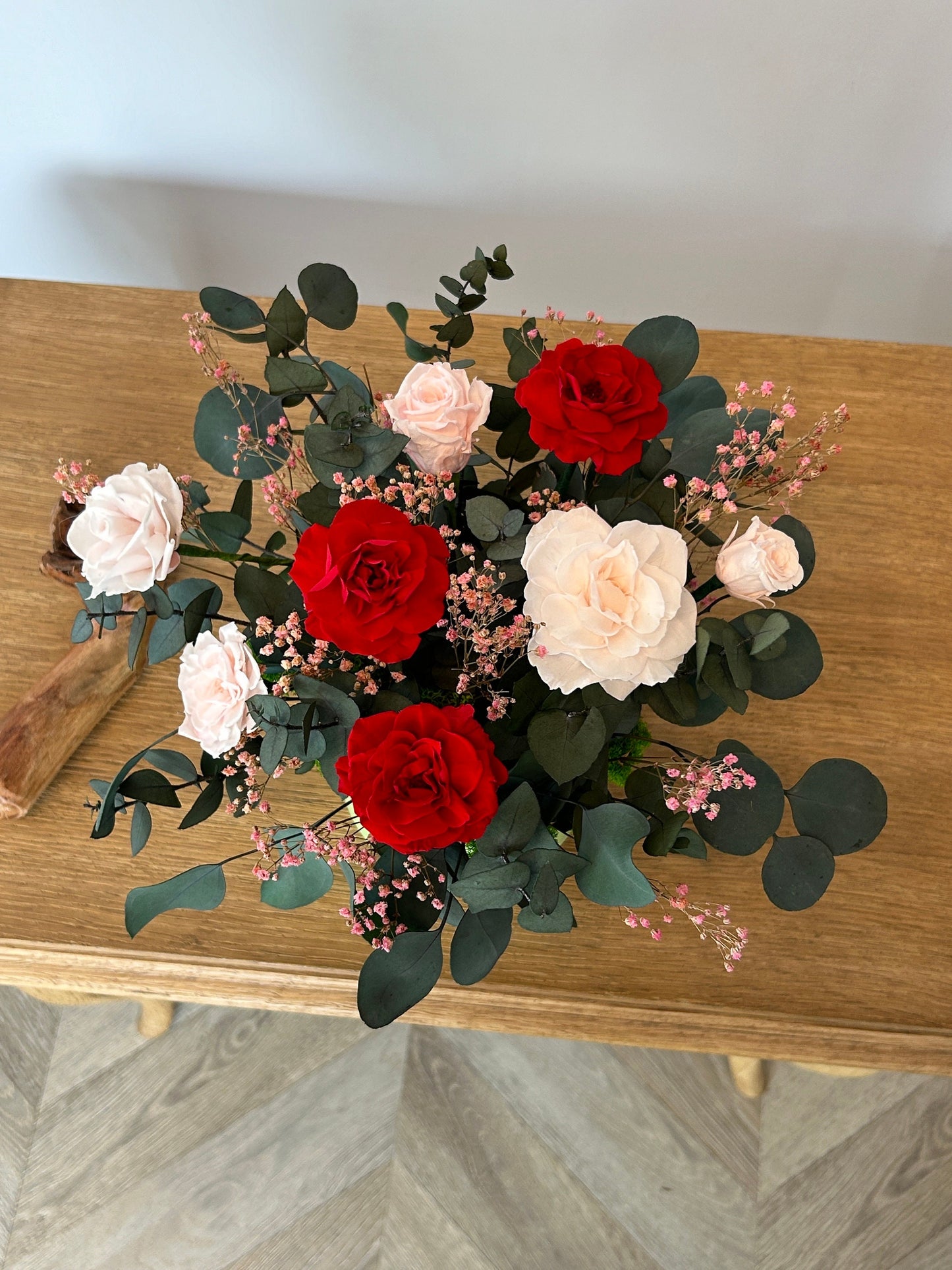 Composition florale stabilisée “Jardin Secret d’Amour”