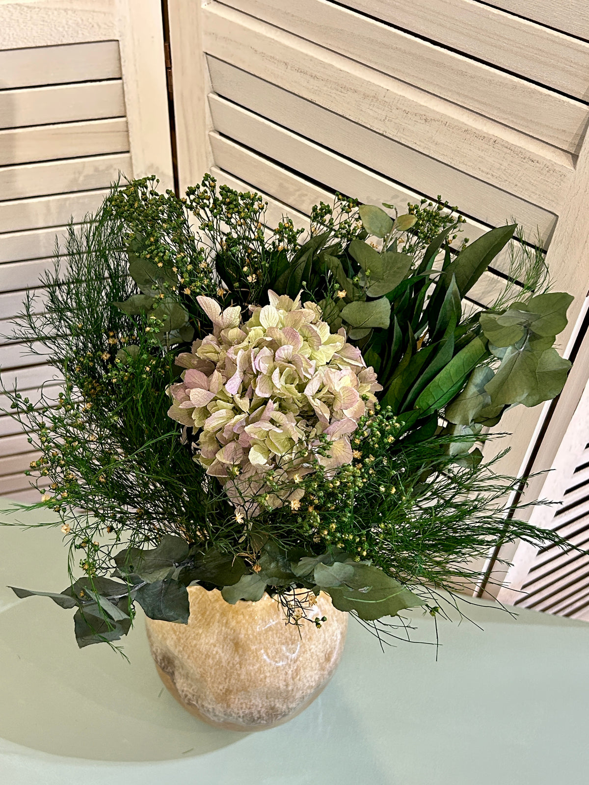Bouquet de fleurs stabilisées Céleste