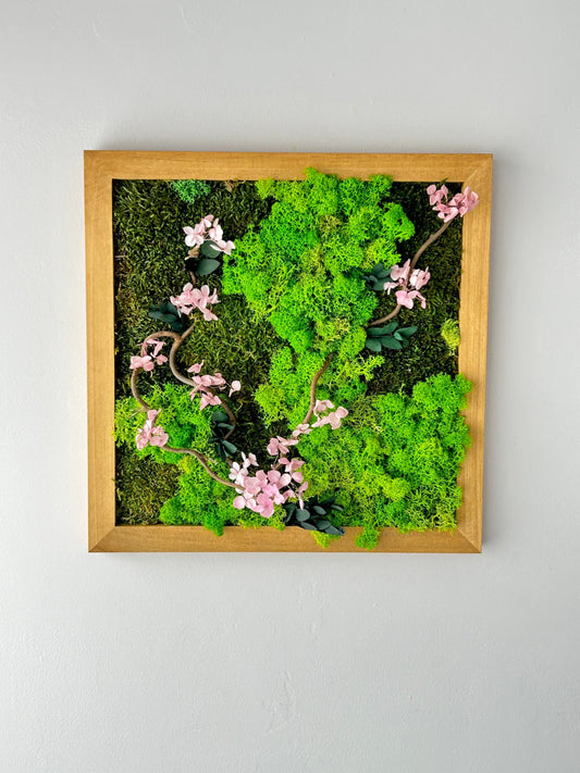 Cadre végétal stabilisé carré « Sakura »