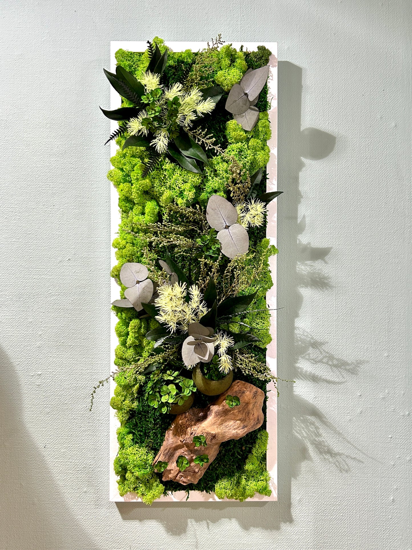 Tableau végétal stabilisé panoramique / vertical « Sous-Bois »