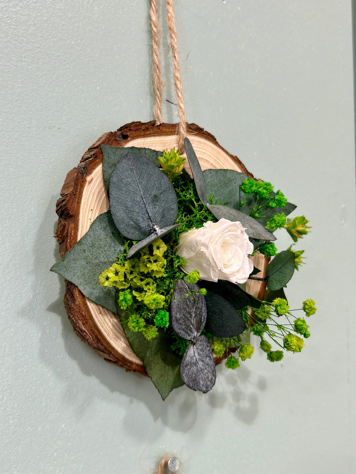 Rondin fleuri