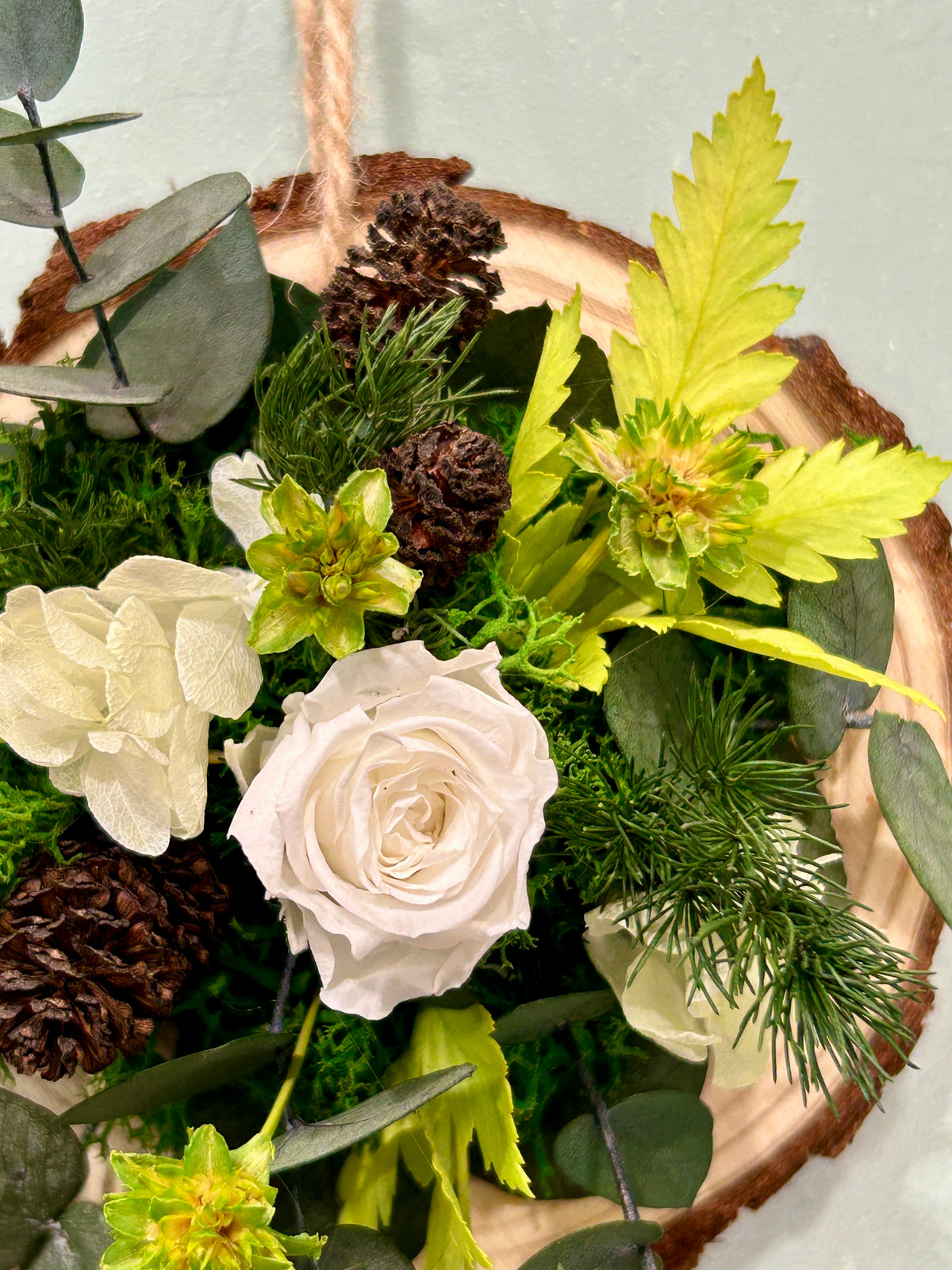 Rondin fleuri