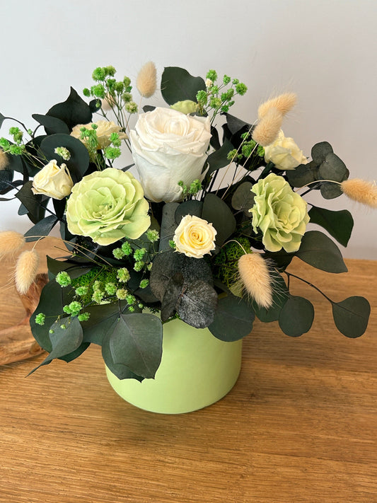 Composition florale stabilisée « Souffle de Douceur »