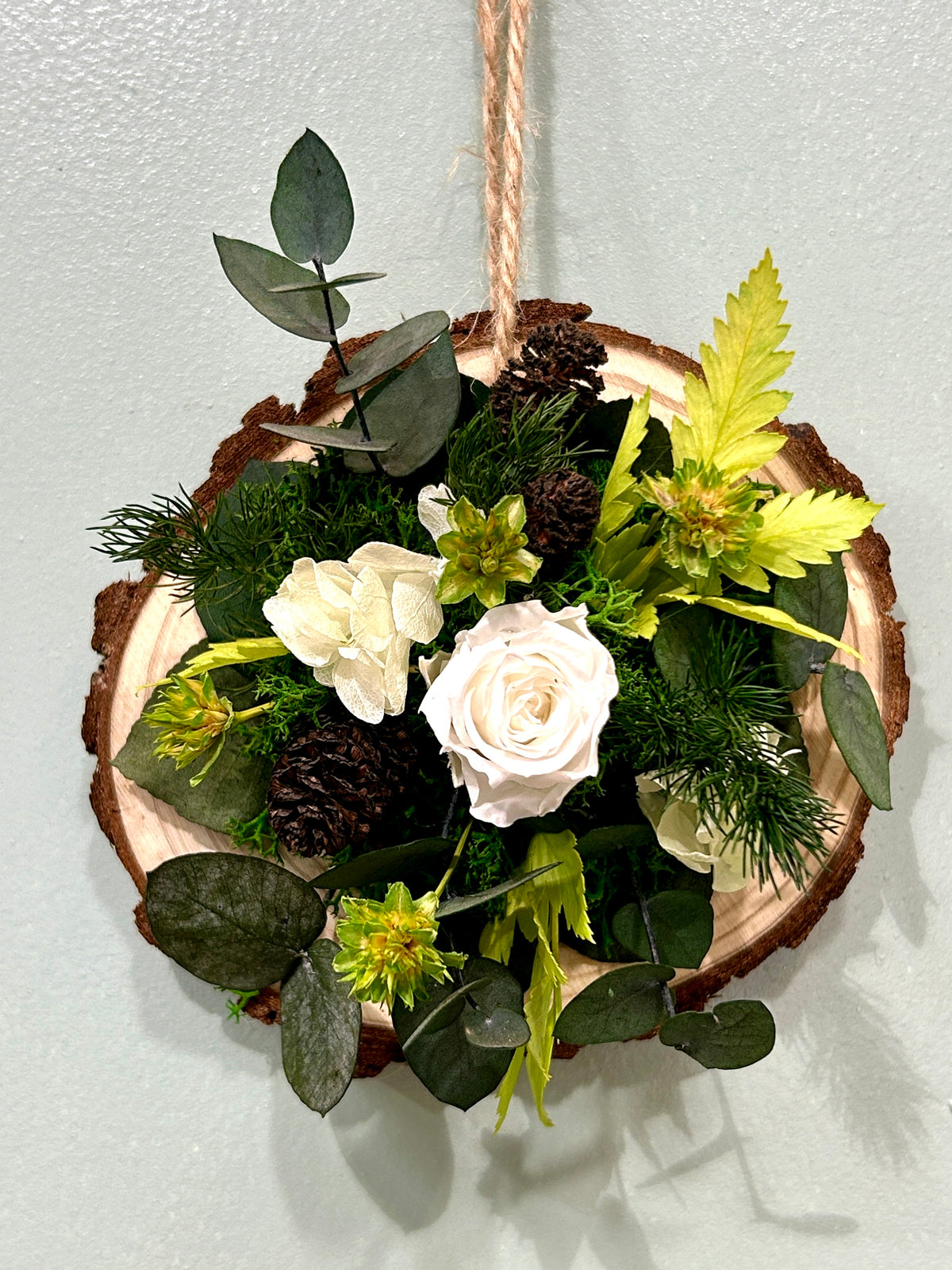 Rondin fleuri