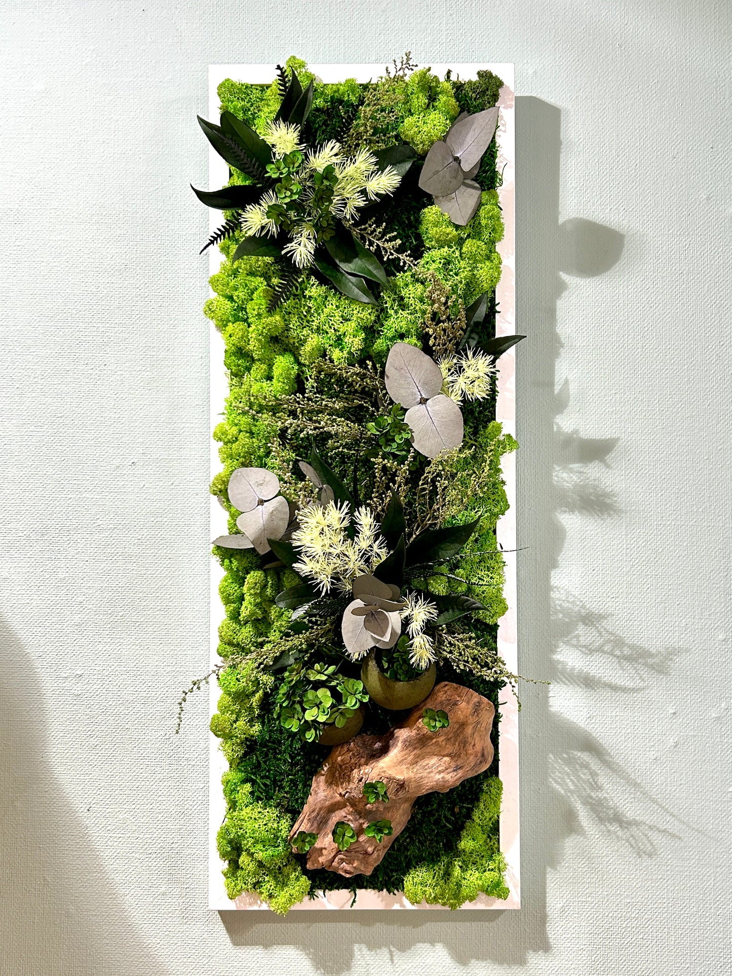 Tableau végétal stabilisé panoramique / vertical « Sous-Bois »
