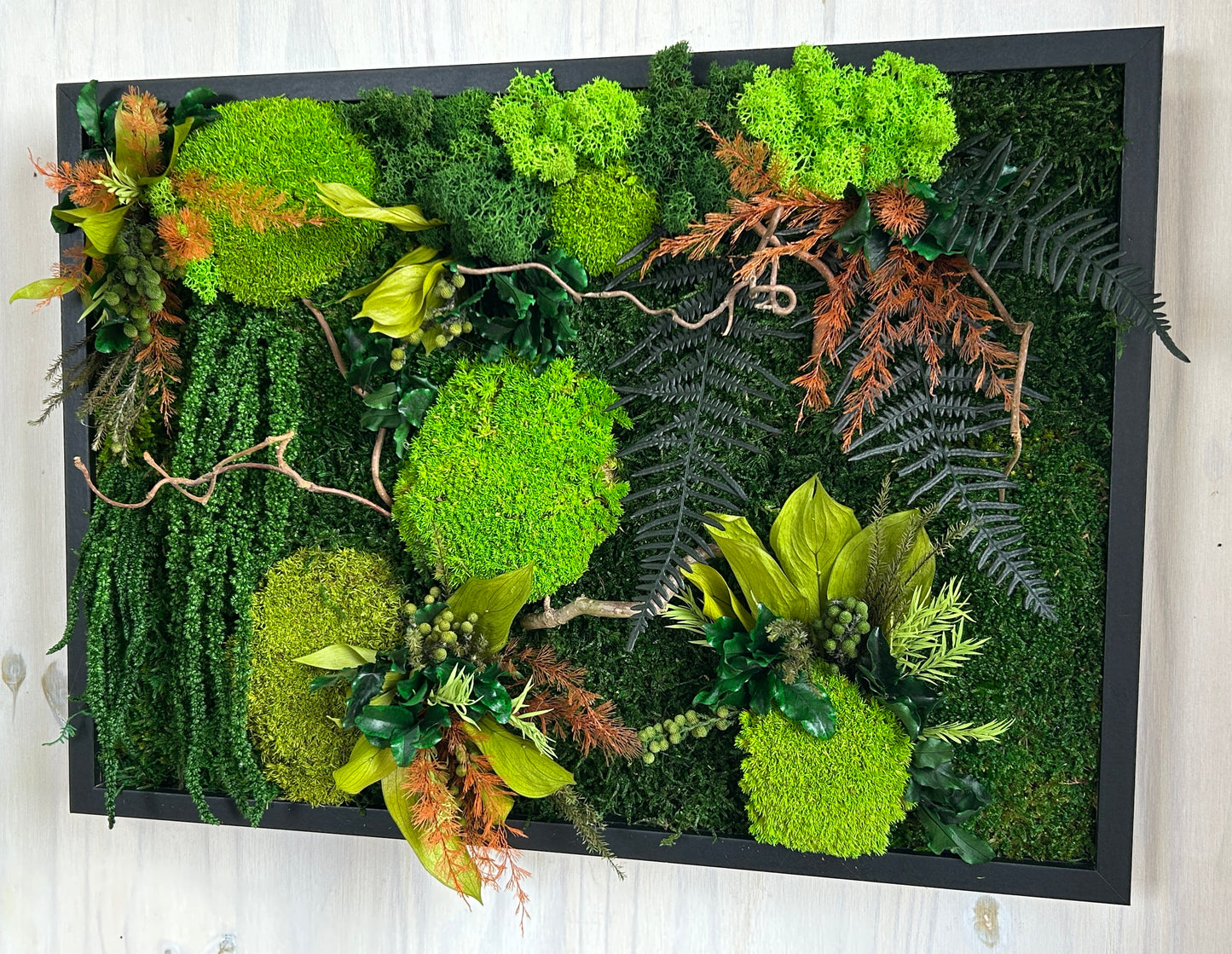 Tableau végétal stabilisé « Alice » - Cadeau nature – Décoration zen
