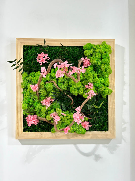 Cadre végétal stabilisé carré « Sakura »