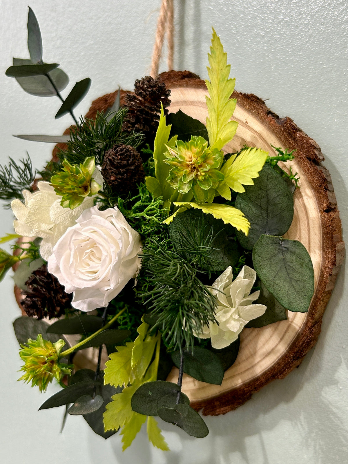 Rondin fleuri
