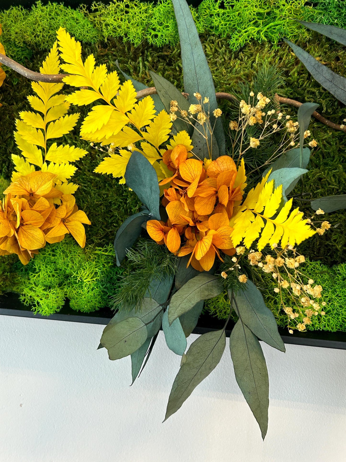 Tableau végétal stabilisé “Éclat Solaire”