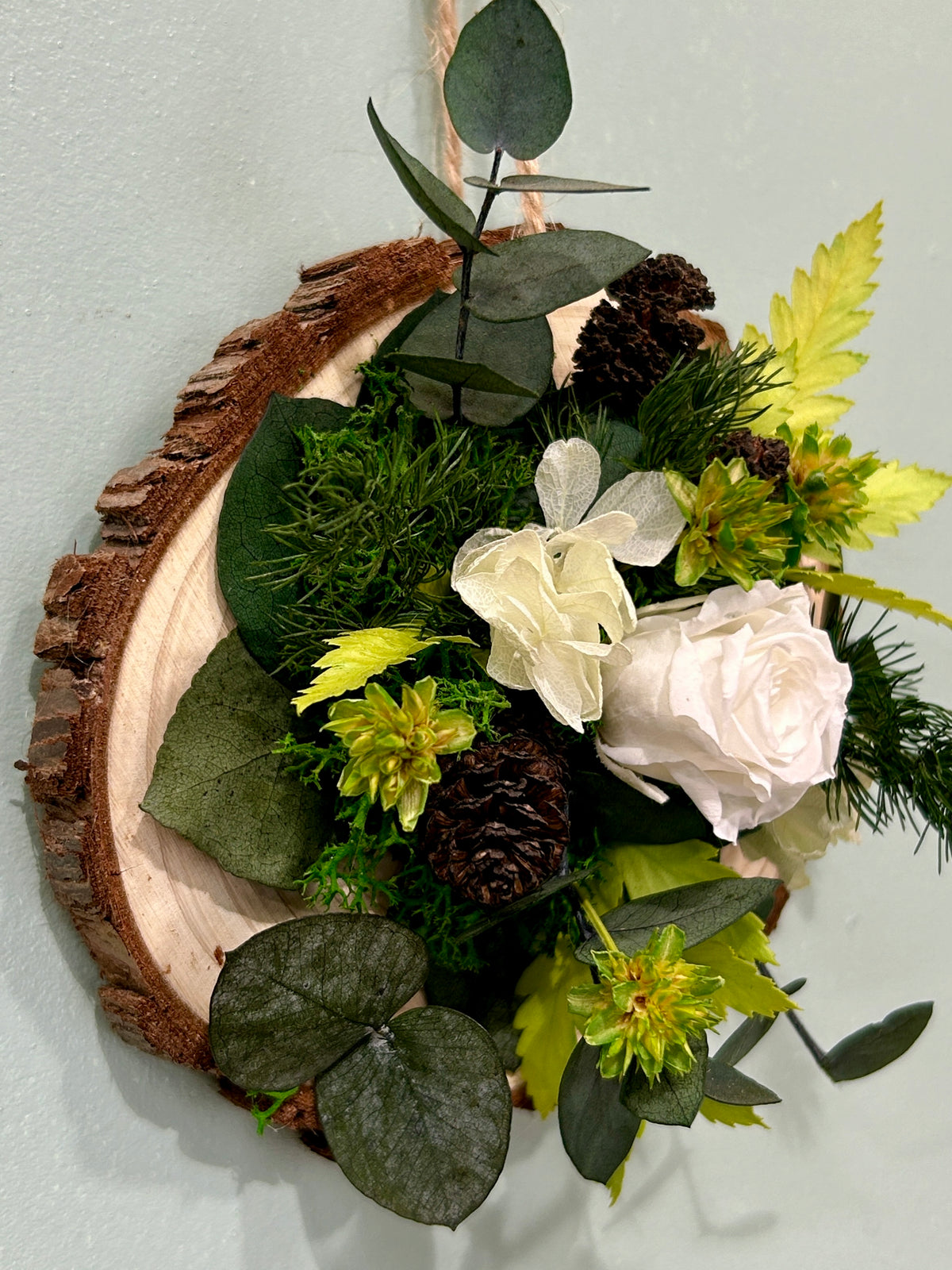 Rondin fleuri