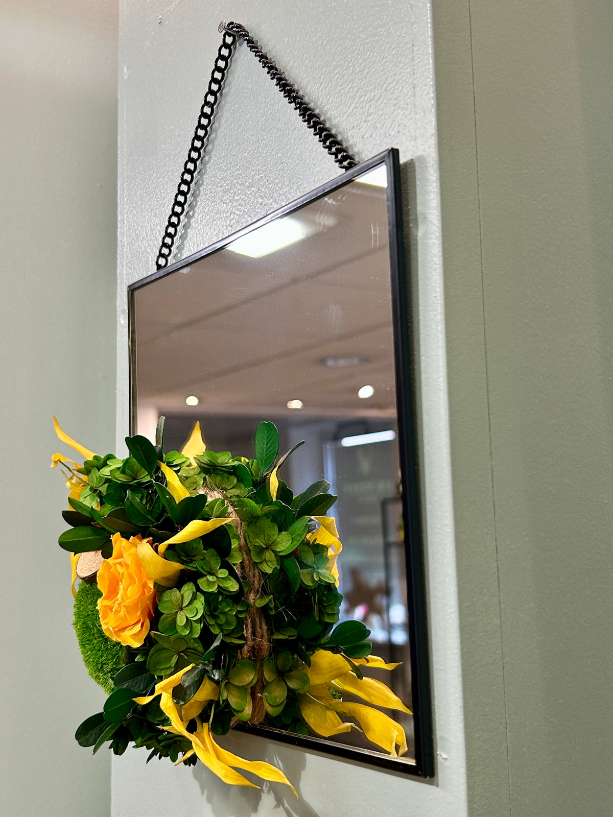 Miroir végétal stabilisé 20x20 cm