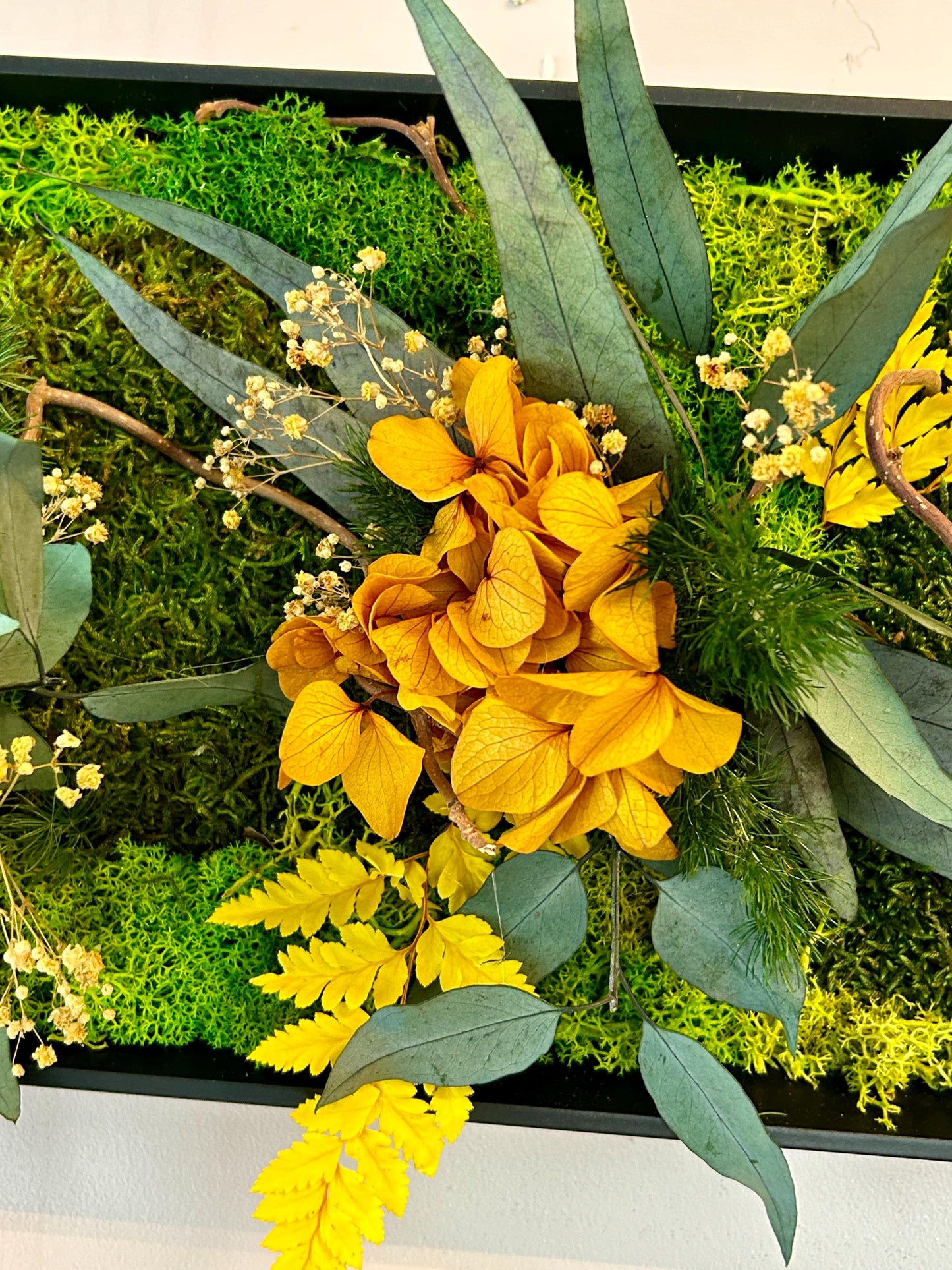 Tableau végétal stabilisé “Éclat Solaire”