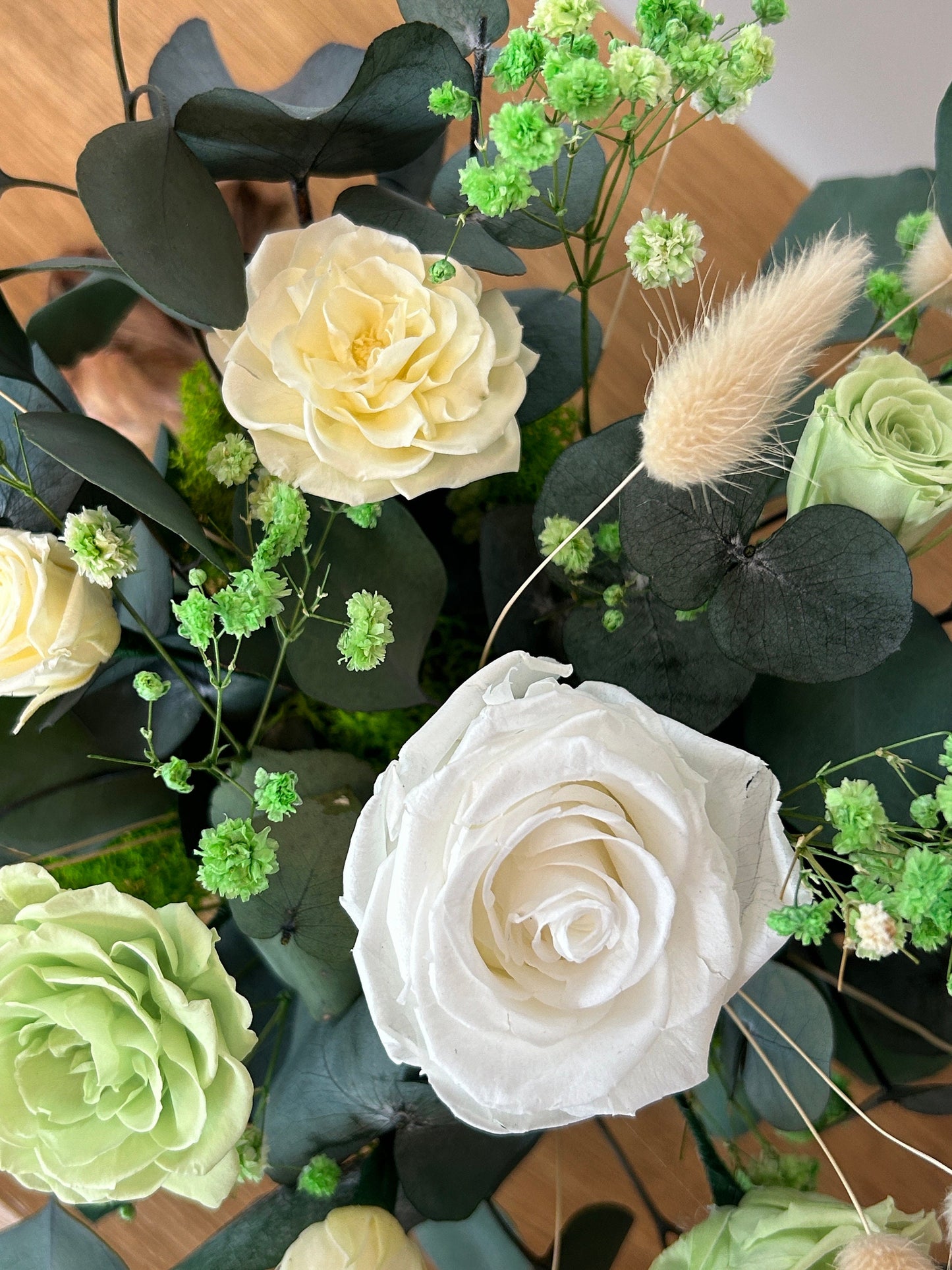 Composition florale stabilisée « Souffle de Douceur »