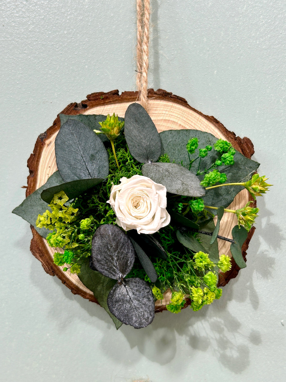 Rondin fleuri
