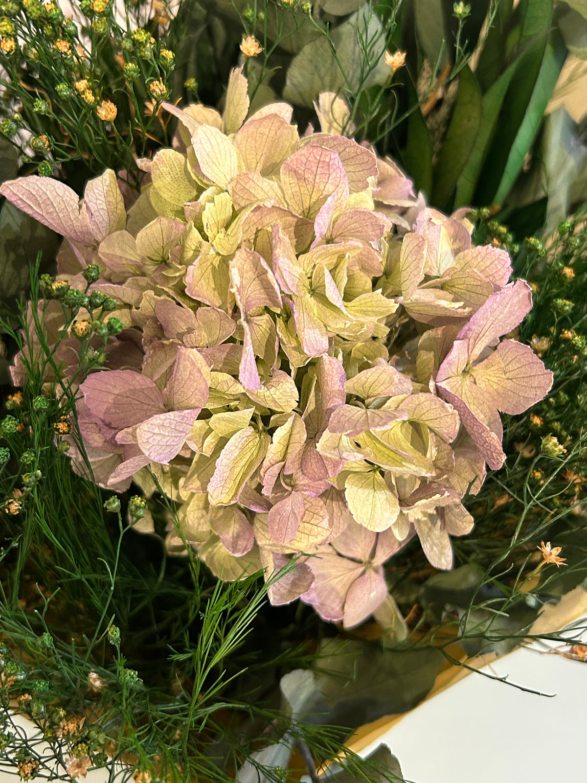 Bouquet de fleurs stabilisées Céleste