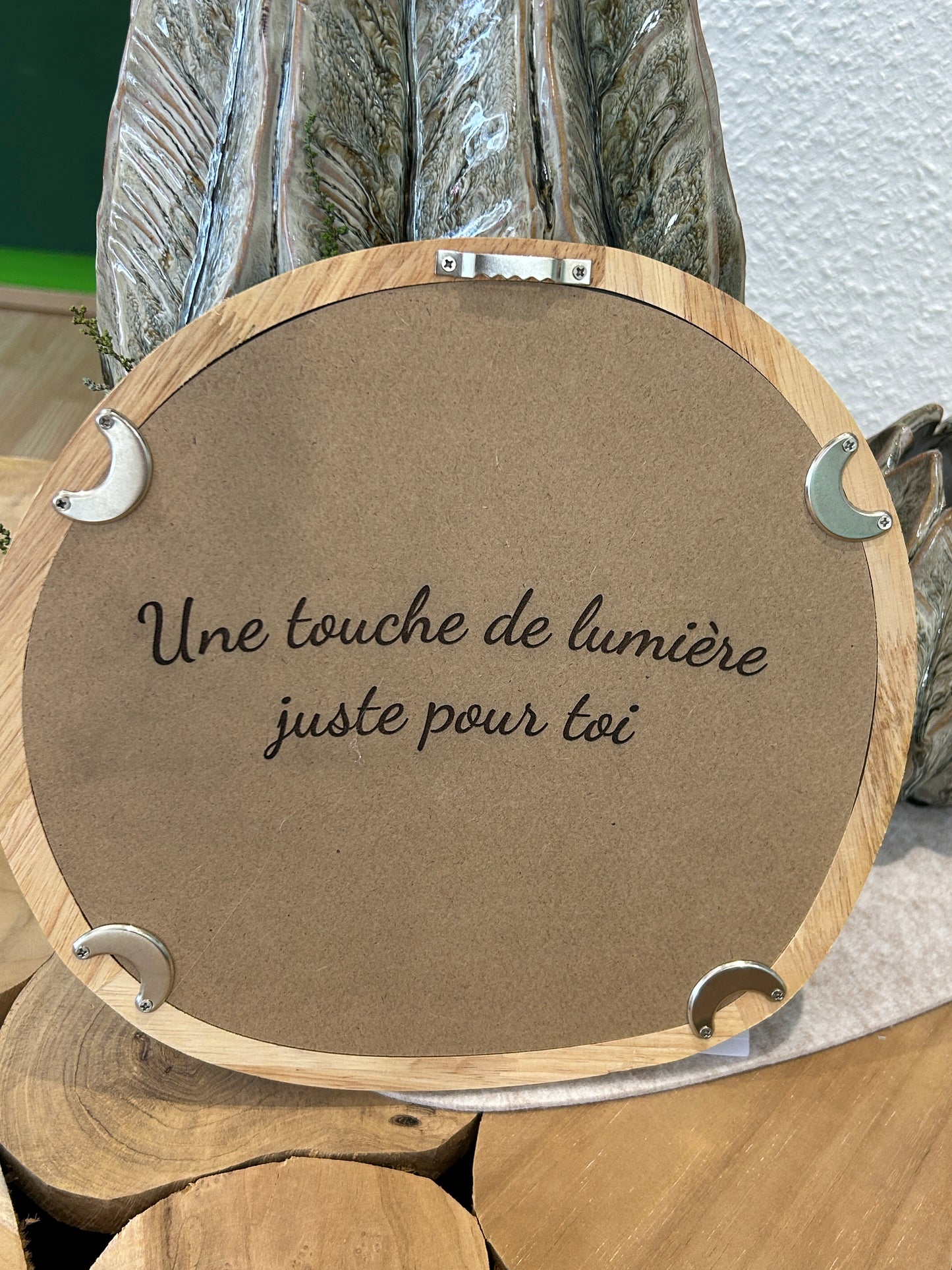 Miroir décoratif végétal stabilisé « Amélie »