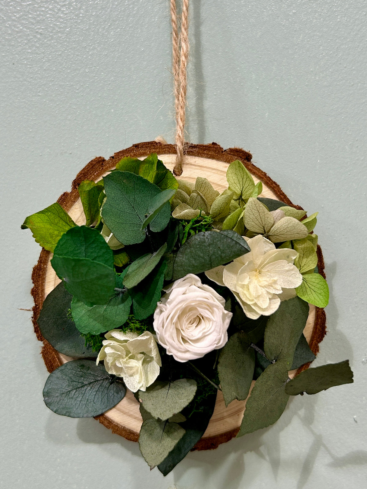 Rondin fleuri