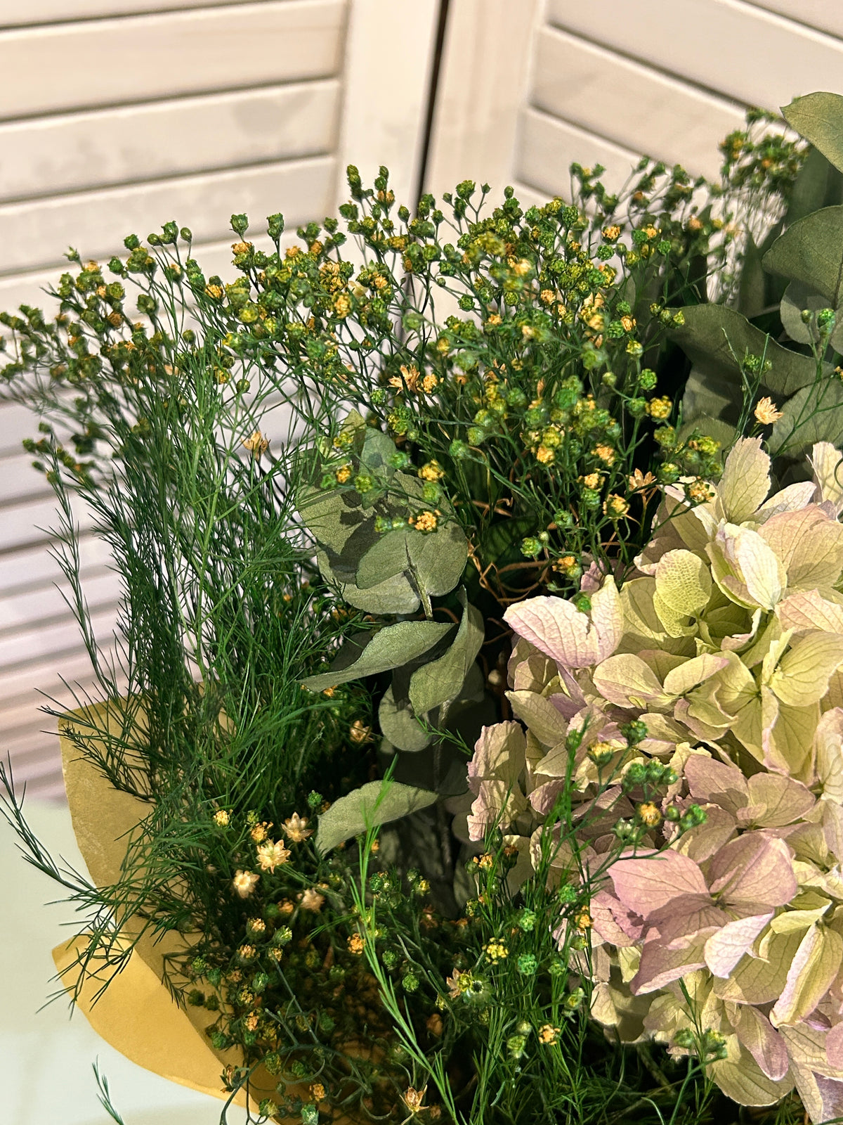 Bouquet de fleurs stabilisées Céleste