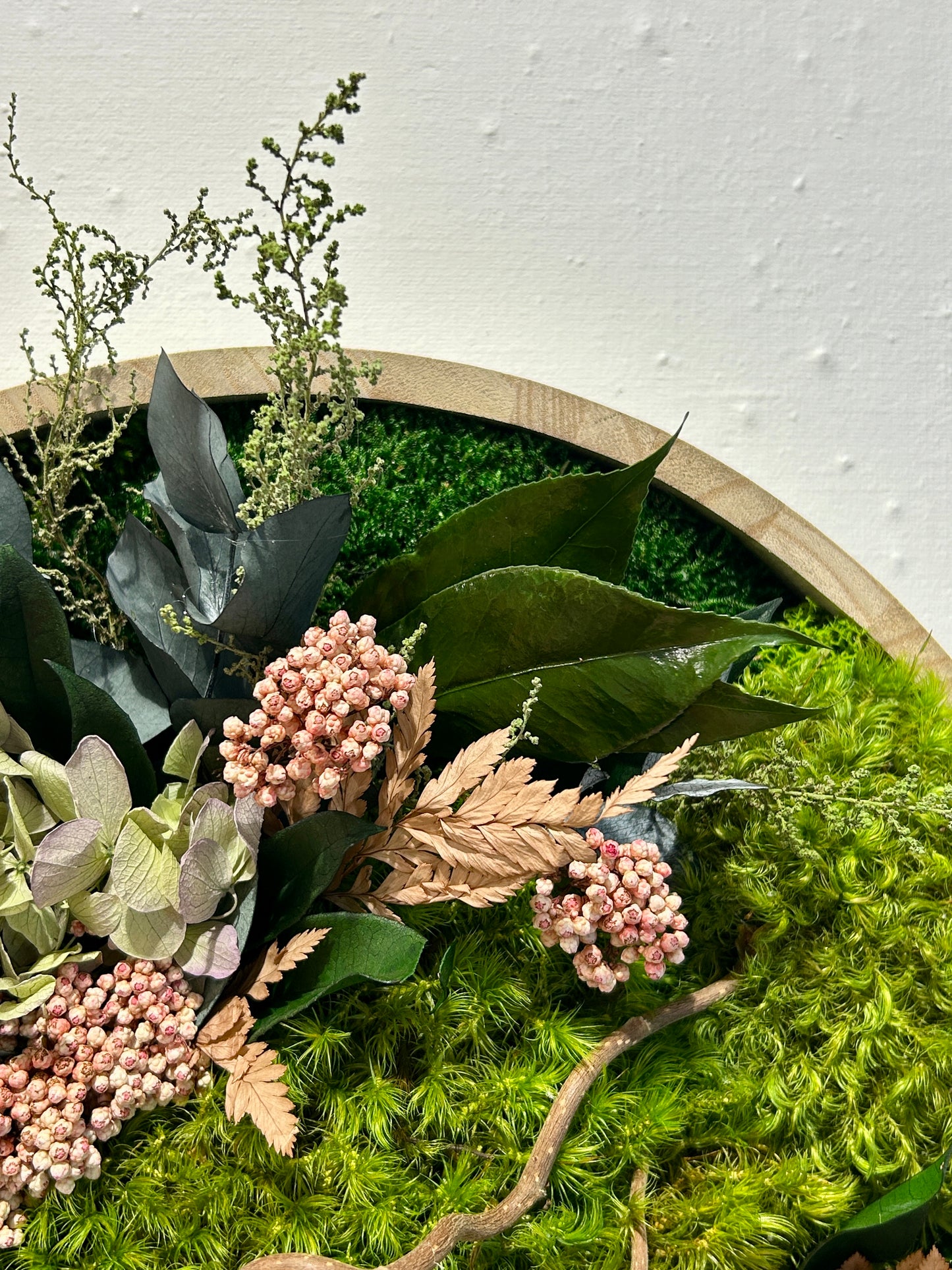 Tableau végétal stabilisé rond “ Élise ”