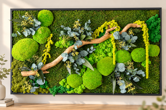 Grand tableau végétal stabilisé "Paysage"
