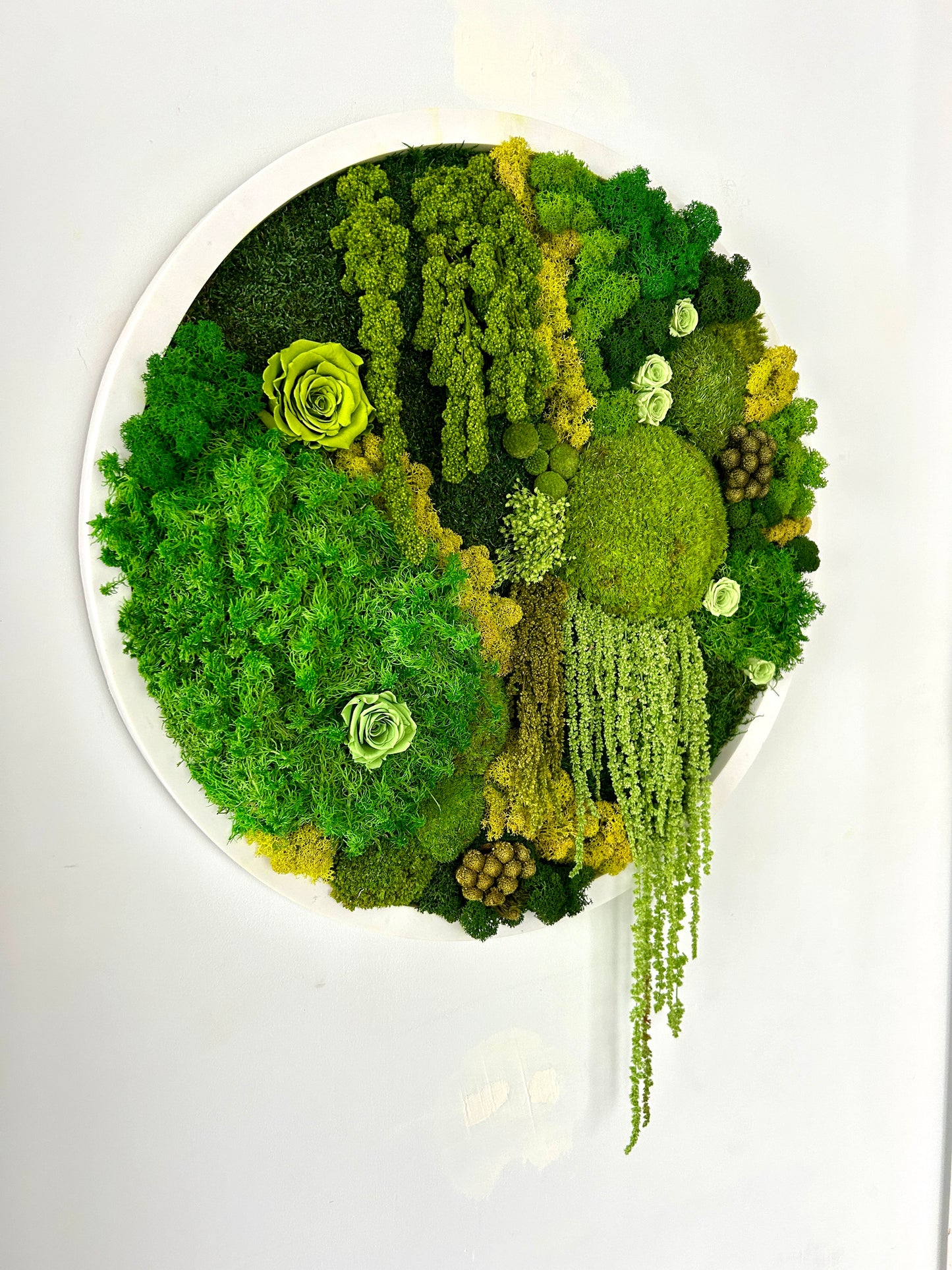 Tableau végétal stabilisé rond “Verline”