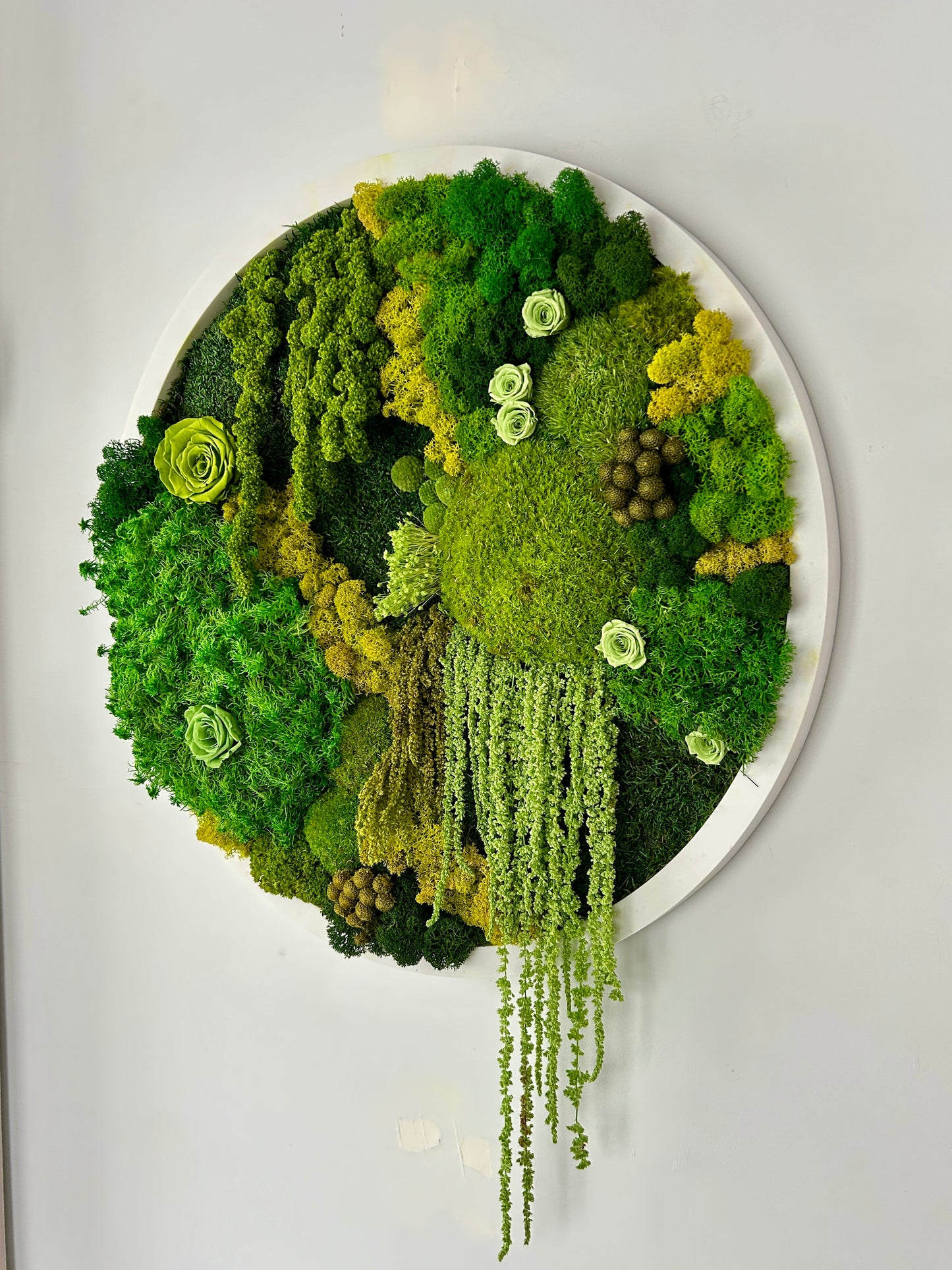 Tableau végétal stabilisé rond “Verline”