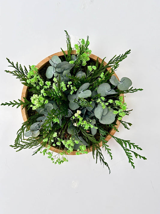 Tableau végétal stabilisé “Émeraude”