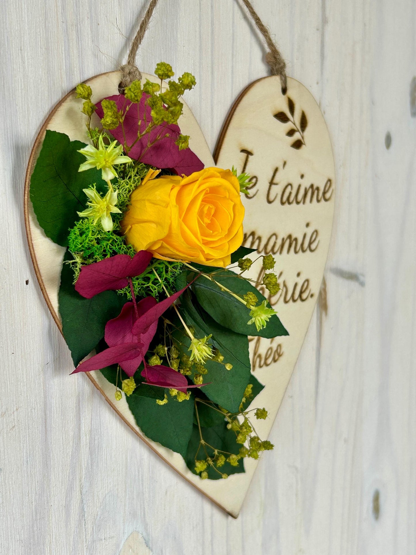 Cœur en bois “Tendresse”